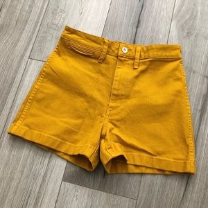 Madewell high waisted shorts.